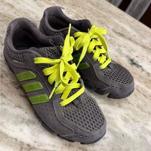 Adidas Ladies  Sneakers in Gray and Neon Green